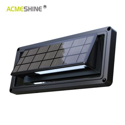 China Tempered Glass 5 LED Solar Lamps Decoration Outdoor Waterproof Lighting Solar Power Garden Wall Led Light for sale