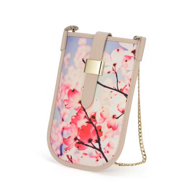 China Universal Anti-fall Strap Case Phone Phone Wallet UV Printing Case With Metal Chain for sale