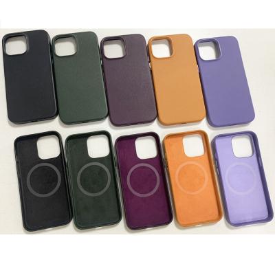 China 2021 New Full Anti-drop Protection Phone Case Leather For Iphone 12 13 Pro Max Phone Case Mag Safe for sale