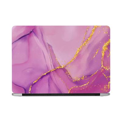 China Shiny Glitter on Marble Design Mac Book 13 inch Glossy Marble Glitter Laptop Case Gold Case Back Cover for Macbook Air pro for sale