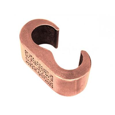 China Brass copper tape clamp earth clamp connector grounding tape clamp for sale