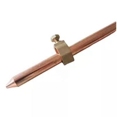 中国 Electroplating copper earth rod A Copper Weld Steel Ground Rod Copper Bonded Steel 販売のため