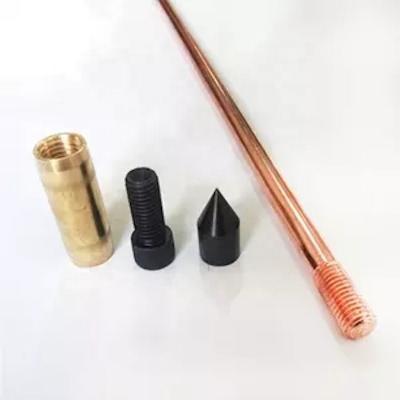 China 50Micro to 254Micron Copper earth rod for Earthing and lighting protection system Te koop