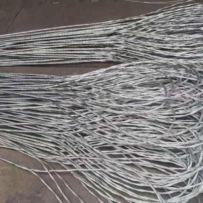 China Silver white Pole Top Make Off  Preformed Dead end Pole Clamp hot dip galvanized steel wire for sale