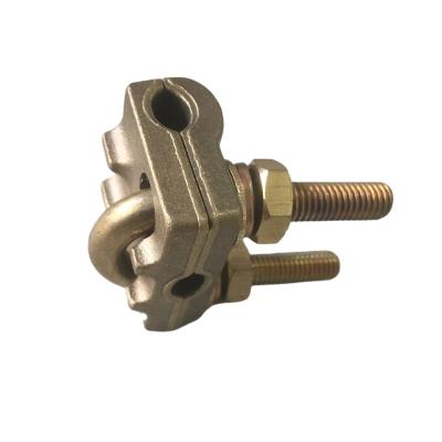 China Brass earth rod clamp earthing cable clamp copper U Bolt for sale