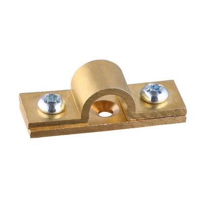 China Nice price copper grounding clamp copper tape clamp for wire connecting clip Te koop