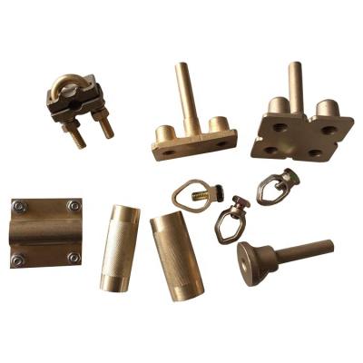 China 2020 High quality Brass U type earth rod clamp for sale Te koop