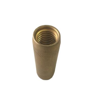 China Earthing clamp Brass Ground Rod Copper Clad Steel Earth Rod Ground rod coupler for sale