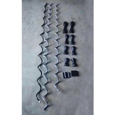 China Silver white Preformed Armour Rods Dead End Grip Tension Clamp Performed dead end grips with Neoprene Coated for sale