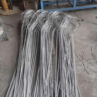 China Preformed Pole Top Make Off Preformed Dead end Pole Clamp Hot Dip Galvanized Steel for sale