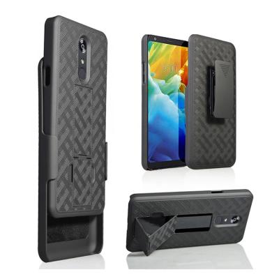 China Anti-drop Shockproof PC TPU Back Cover Material Phone Case With Car Kickstand Phone Case For LG Stylo 5 for sale