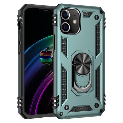 China Shock Proof Ring Holder PC TPU Case Mobile Phone Accessories Shockproof Phone Shell For iPhone 12 Mini Pro Max for sale