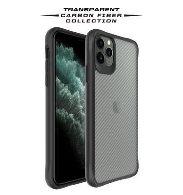 China Transparent Anti-fall Carbon Fiber Anti-slip Shockproof Case For iPhone 11 Pro Max for sale