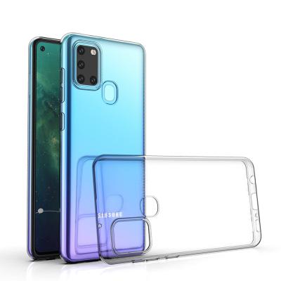 China Anti-knock Lightweight Transparent Anti-fall TPU Phone Case Protect Mobile Case For Samsung For Galaxy A21S for sale