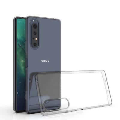 China Soft Anti-fall TPU Shock Proof Screen Protector Transparent Silicon Phone Case For Sony Xperia 1 II for sale