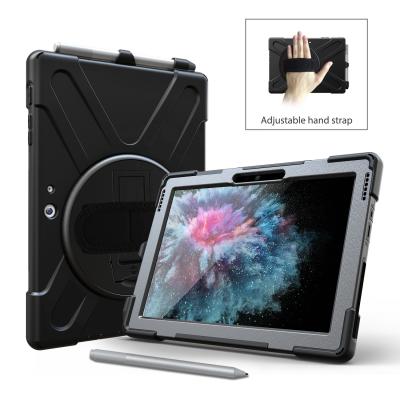 China Dual kickstand tablet case with wrist strap ands shoulder belt for Microsoft Surface 10 inch 3 in 1 hybrid case for sale