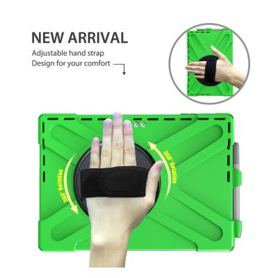 China Shockproof Hand Strap Tablet Case wirh Pen Slot For Microsoft Pro 4/5/6 Outdoor for sale