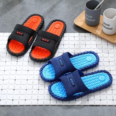 China 2020 Light Weight Home Life Men Slippers Summer Soft And Foot Massage Flat Slipper for sale