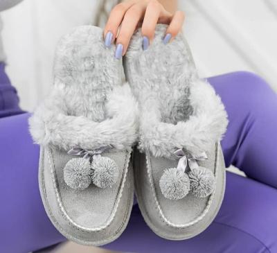 China Fashion Trend Women's Furry Casual Shoes Slippers Ladies Outdoor Slides for sale