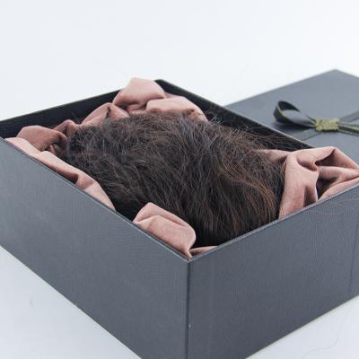 China 2020 Biodegradable Luxury Packaging Black Hair Extensions Box Custom Logo for sale