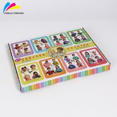 China Custom Educational Alphabet Printing Kids Paper Flash Card For School for sale