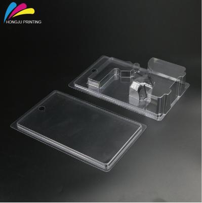 China Electronic High Quality Custom Clamshell Slide Toy Plastic Blister Packing With Card Insert for sale