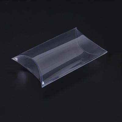 China Recycled Materials Custom Printing Transparent Plastic Clear Pvc Pillow Box Packaging for sale