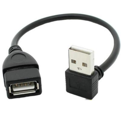 China 2464 OEM USB 2.0 A Angled Male To Female USB Extension Cable for sale