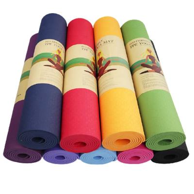 China High Quality Foldable Anti-skid Yoga Mat Double Layer Tape Yoga Mat New Low Price Non-Slip for sale