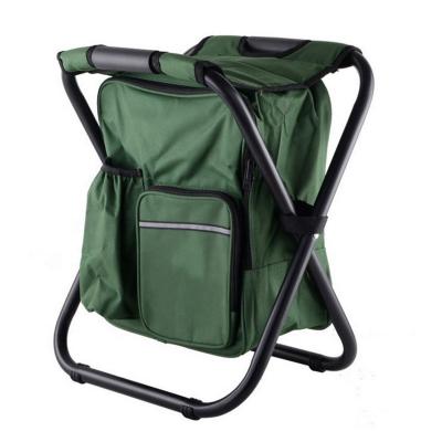 China Insulated 3 in 1 foldable, portable backpack chair with fabric cooler bag for sale