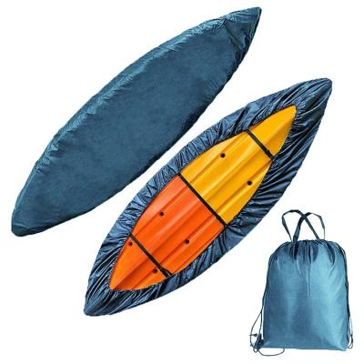 China Classic 600D Encrypted Polyester Dustproof Waterproof Canoe Boat Cover for sale