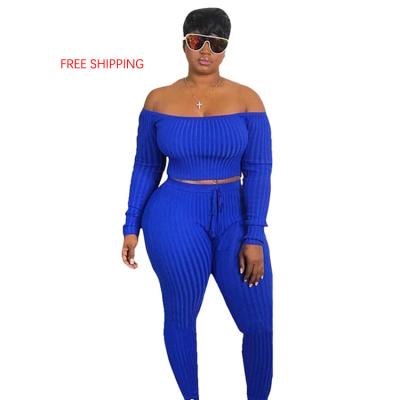 China Designer 2021 QUICK DRY Autumn Plus Size Fashion Jogger Pants Set Cycling Equipment Women Two Piece Set for sale