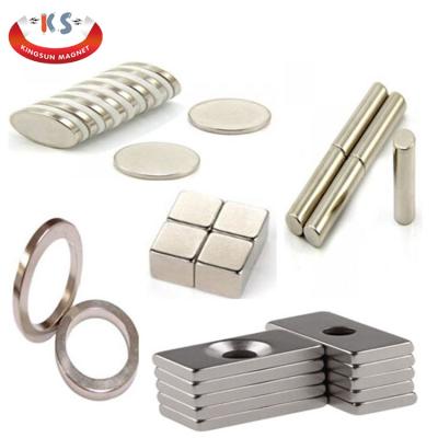 China Industrial Magnet Neodymium N52 Magnet Block Disc Ring Cylinder Arc Custom Shape Super Strong Powerful Supplier for sale