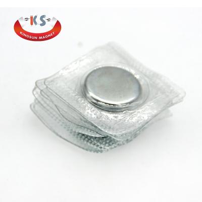 China Industrial Magnet Waterproof PVC Invisible Hidden Sew-in Magnetic Snaps Button 20mm x 2 mm for sale