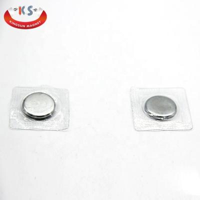 China Hidden Magnet 18mm Industrial Strong Neodymium Magnet Sew In Magnetic Purse Snap for sale