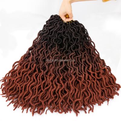 China Gypsy Locs Crochet Braid Hair AliLeader Hot Selling Ombre NU Gypsy Locs Crochet Braiding Synthetic Wavy Faux Locs Hair Extension for sale