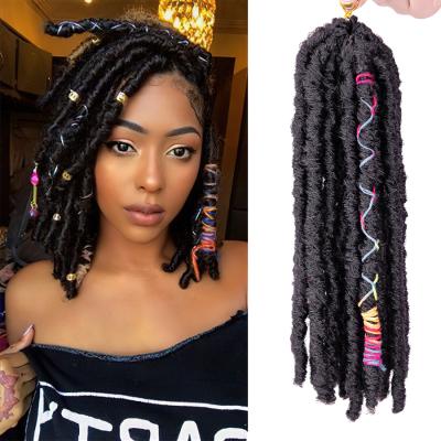 China AliLeader Straight High Quality Cheap Price Synthetic Dreadlocks Hair Attachment Goddess Faux Locs Crochet Braid Hair For African for sale