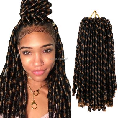 China Lightweight Synthetic Soft Dreadlocks Crochet Braids Faux Locs Crochet Hair Dread Synthetic Braiding Faux Locs Hair for sale