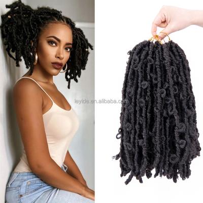 China Butterfly Locs AliLeader Customized Soft Short Distress Locs Butterfly Locs Crochet Hair for sale