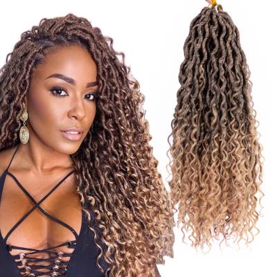 China River Goddess Locs Crochet Hair Alileader River Locs Crochet Hair Goddess Synthetic Braiding Hair Hair Extension River Locs Faux Locs Crochet Hair for sale