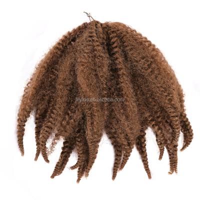 China AliLeader Marley Curly Afro Twist Crochet Hair 8 Inch Short Afro Curly Twist Marley Braiding Hair Style Braids Synthetic Hair Extensions for sale