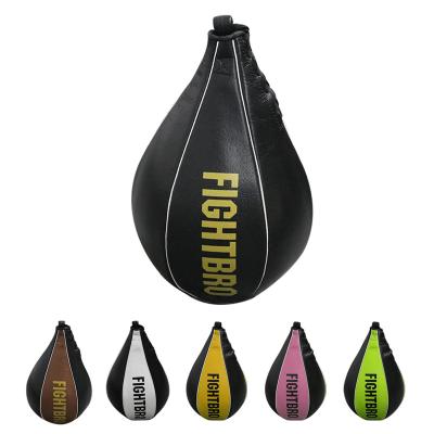 China FightBro PU Cowhide Speed ​​Ball Inflatable Speed ​​Punch Ball Reflex Bag for sale