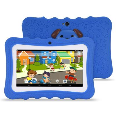 China Shockproof 8GB RAM 1GB Android 7 Baby ROM Tablet PC Kids Educational Tablet with Silicon Case for sale