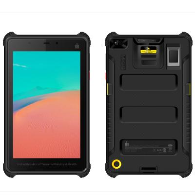 China Waterproof NFC Barcode Scanner QR RFID GPS 8 Rugged Tablet Android Rugged Industrial PC for sale