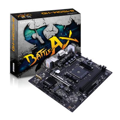 China AM4 Desktop Motherboard Colorful Magic Sound Interface Small Gaming Desktop Computer Tomahawk B450M-HD Board for sale