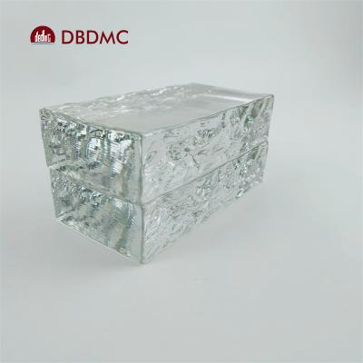 China Factory direct sale waterproof supper glass block color glass block white glass brick for wall tile for sale