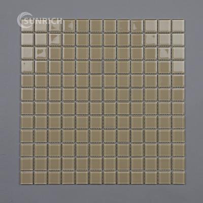 China Pearl Marble Display Stone Mix Parquet Customized Glass Mosaic Slab For Home Decoration for sale