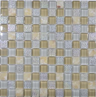 China 23*23 mm modern stone mosaic and glass mosaic for sale