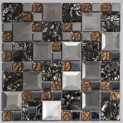 China Modern Amazing Patterns Decorate Wall Room In Living Room Glass Mosaic for sale