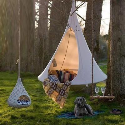 China Durable Waterproof Oxford Triangle Garden Tent Outdoor Hanging Tree Tent for sale